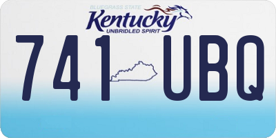 KY license plate 741UBQ