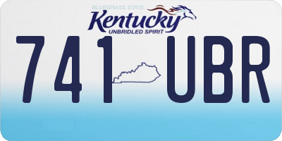 KY license plate 741UBR