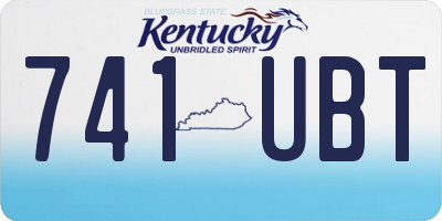 KY license plate 741UBT