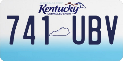 KY license plate 741UBV