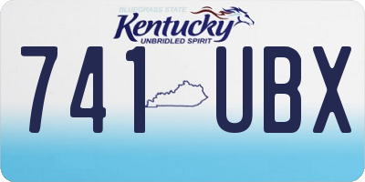 KY license plate 741UBX