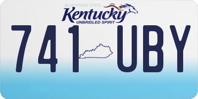 KY license plate 741UBY