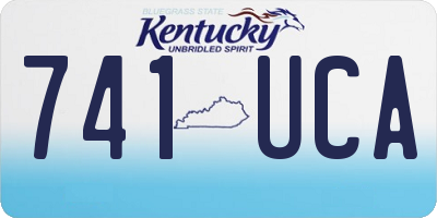 KY license plate 741UCA