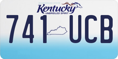 KY license plate 741UCB