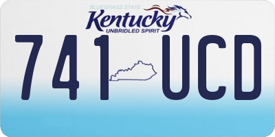 KY license plate 741UCD