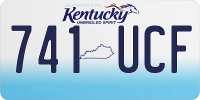KY license plate 741UCF