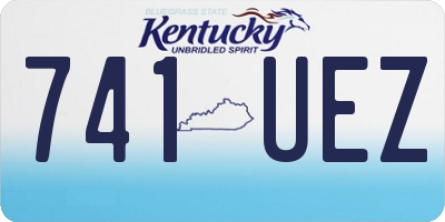KY license plate 741UEZ