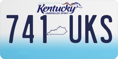 KY license plate 741UKS