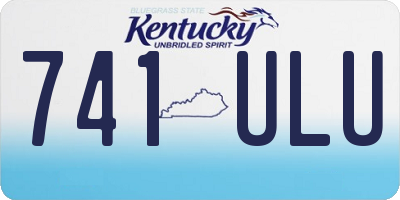 KY license plate 741ULU