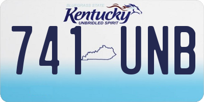 KY license plate 741UNB