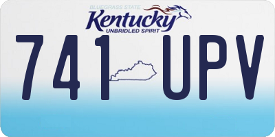 KY license plate 741UPV