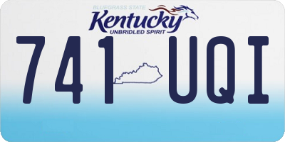 KY license plate 741UQI