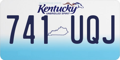 KY license plate 741UQJ