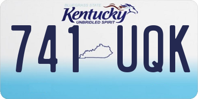 KY license plate 741UQK