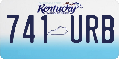 KY license plate 741URB