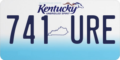 KY license plate 741URE