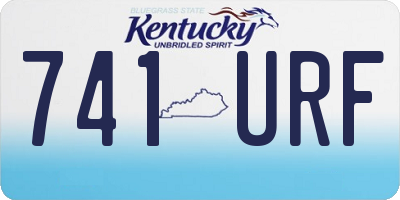 KY license plate 741URF
