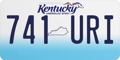 KY license plate 741URI