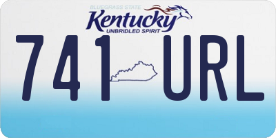 KY license plate 741URL