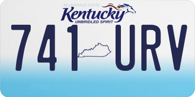 KY license plate 741URV