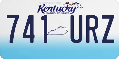 KY license plate 741URZ