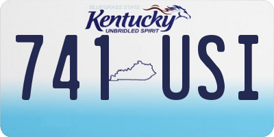 KY license plate 741USI