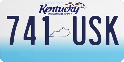 KY license plate 741USK