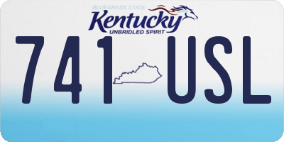 KY license plate 741USL