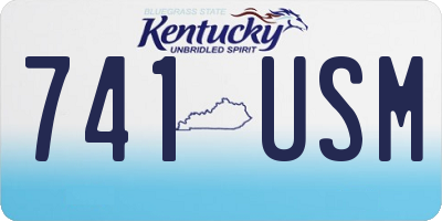 KY license plate 741USM