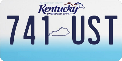 KY license plate 741UST