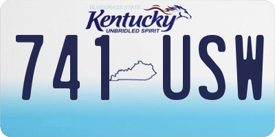 KY license plate 741USW