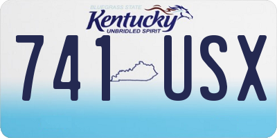 KY license plate 741USX