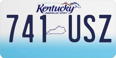 KY license plate 741USZ