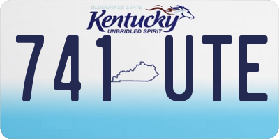 KY license plate 741UTE
