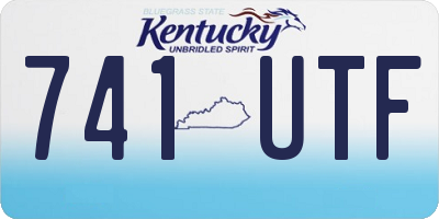 KY license plate 741UTF