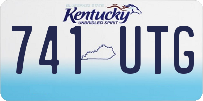 KY license plate 741UTG