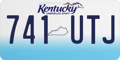 KY license plate 741UTJ