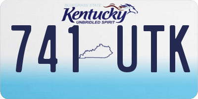 KY license plate 741UTK