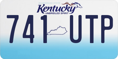 KY license plate 741UTP