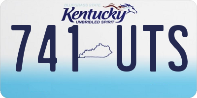 KY license plate 741UTS