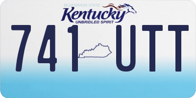 KY license plate 741UTT