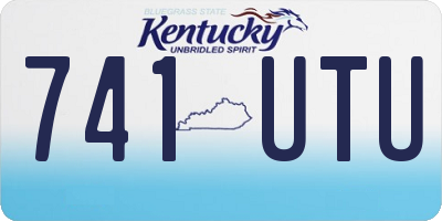 KY license plate 741UTU