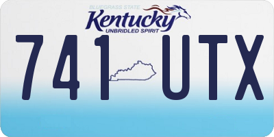 KY license plate 741UTX