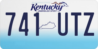 KY license plate 741UTZ