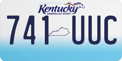 KY license plate 741UUC
