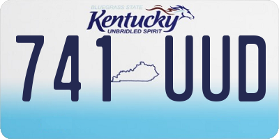 KY license plate 741UUD