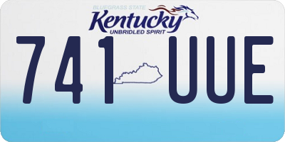 KY license plate 741UUE