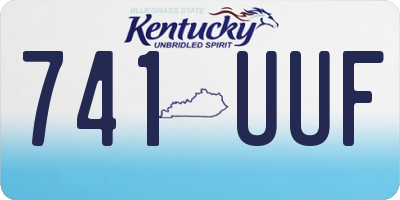 KY license plate 741UUF
