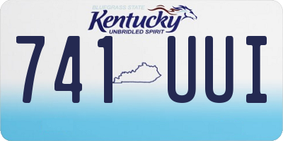 KY license plate 741UUI
