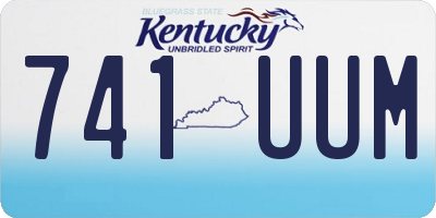 KY license plate 741UUM